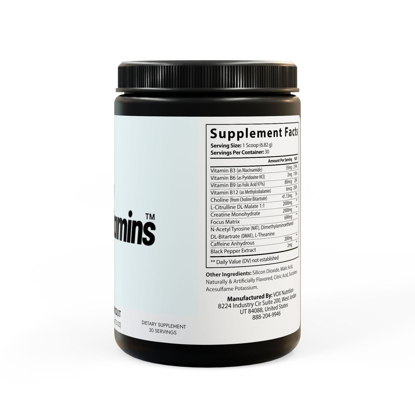 Pre-Workout Supplement, Fruit Punch (204g, 7.1oz)