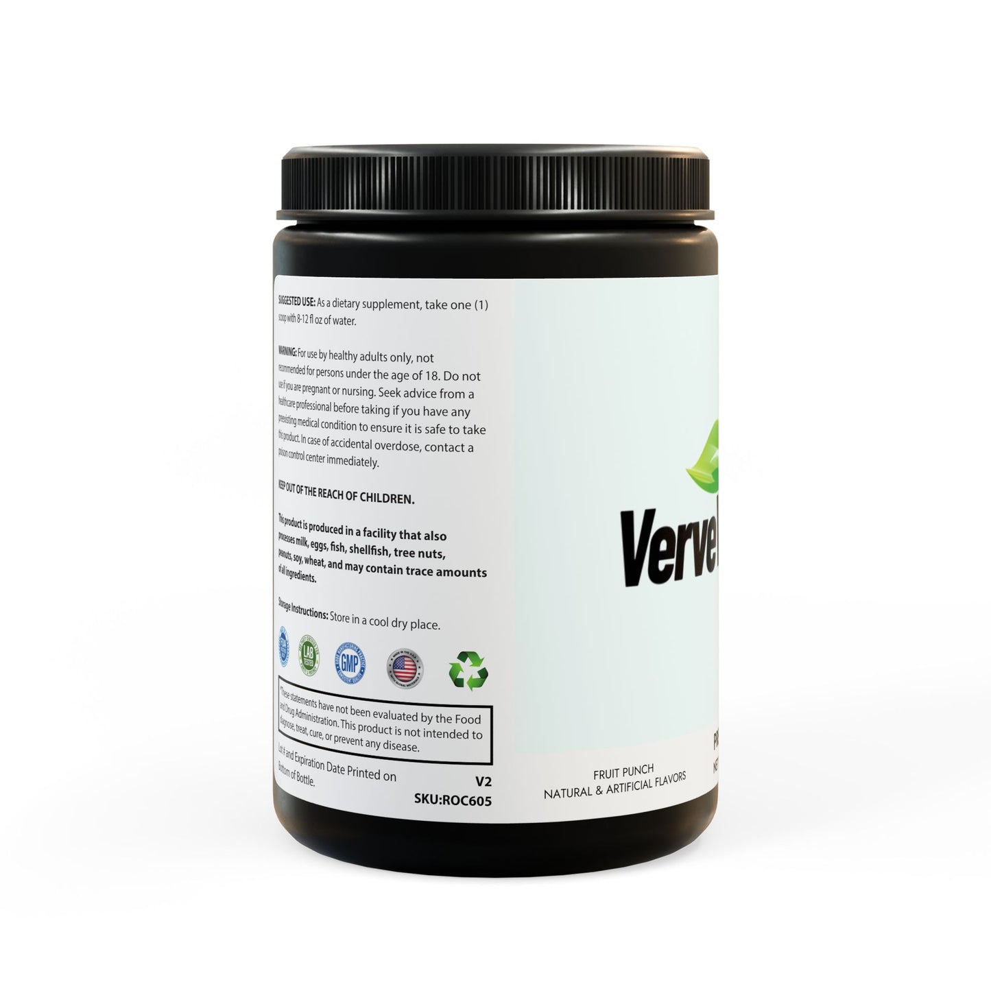 Pre-Workout Supplement, Fruit Punch (204g, 7.1oz)