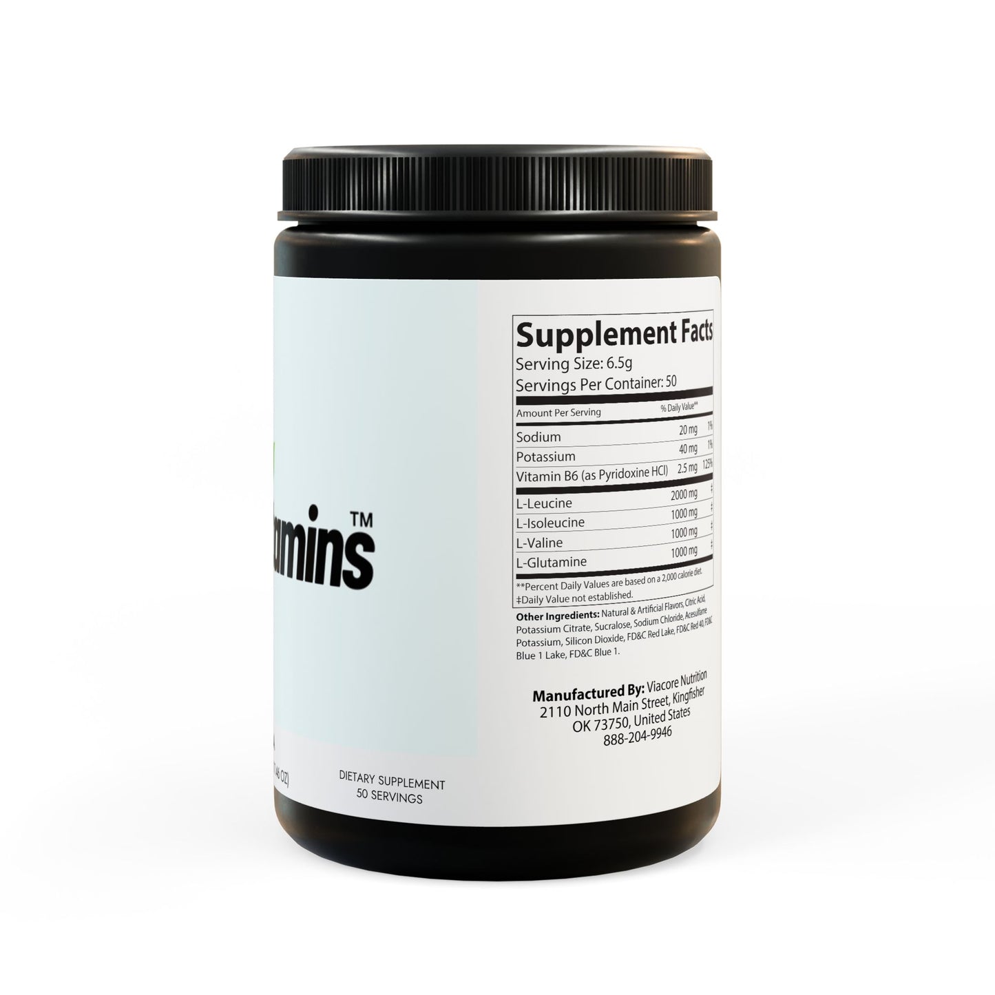 BCAA Supplement, Grape (325g, 11.46oz, 50 servings)