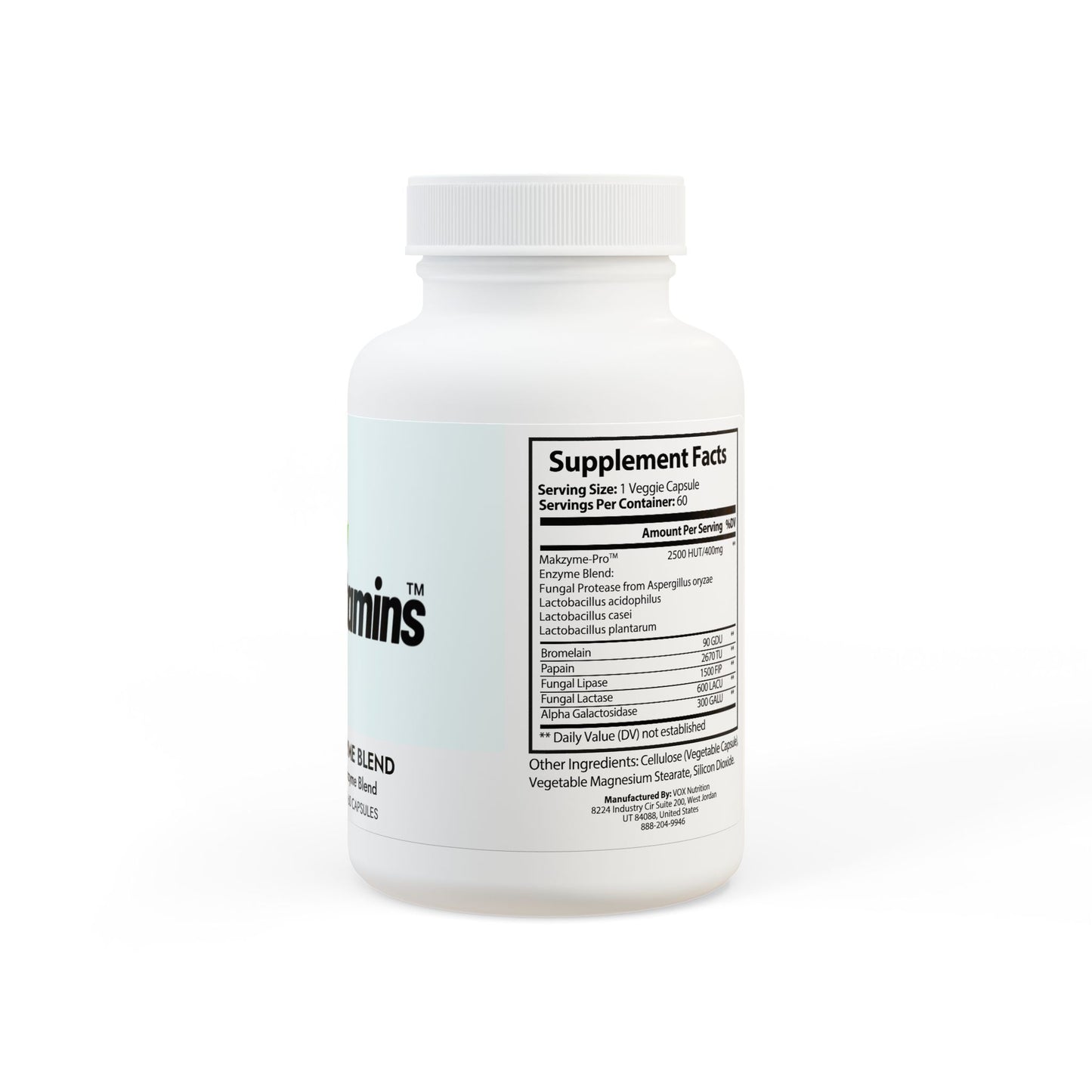 Digestive Enzyme Blend Supplement (60 Capsules)