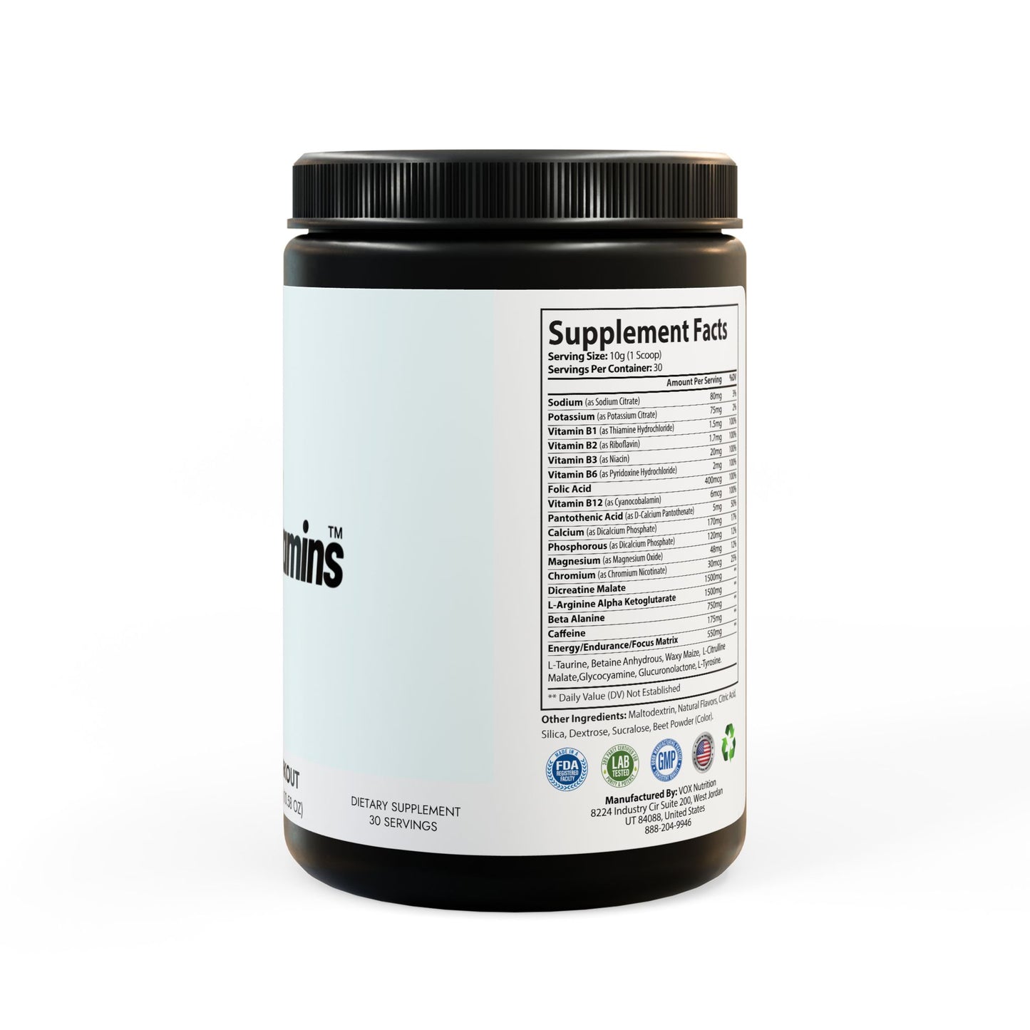 Pre-Workout Supplement, Watermelon (300g, 10.58oz)