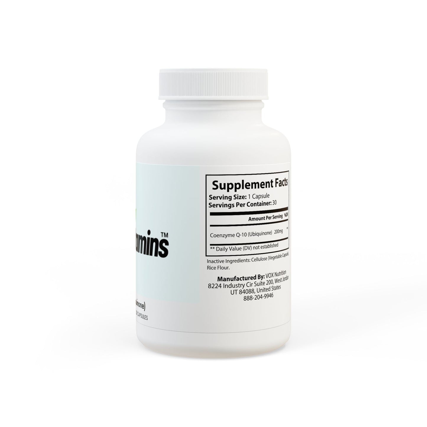 CoQ10 (Ubiquinone) Supplement (30 Capsules)